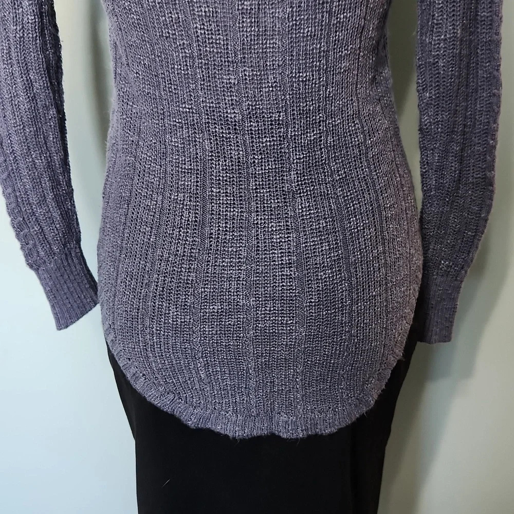 Pink Republic Women’s Slate Blue Knit Sweater - Picture 12 of 14